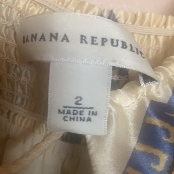 BANANA REPUBLIC MAXI DRESS FULL LENGTH DRESS NEW SILK SCARF PRINT BOHO GEOMETRIC - Picture 9 of 16